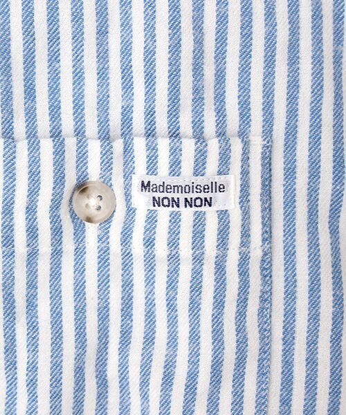 Mademoiselle NON NON / マドモアゼルノンノン シャツ・ブラウス | ビエラシャーリング薄起毛ワッシャー チュニックシャツ | 詳細8