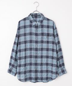 Mademoiselle NON NON / マドモアゼルノンノン シャツ・ブラウス | シャーリングソフトワッシャー チェックシャツ