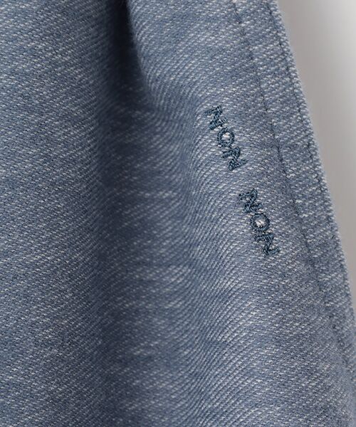 Mademoiselle NON NON / マドモアゼルノンノン ミニ・ひざ丈スカート | デニムライクストレッチカルゼ セミタイトスカート | 詳細6