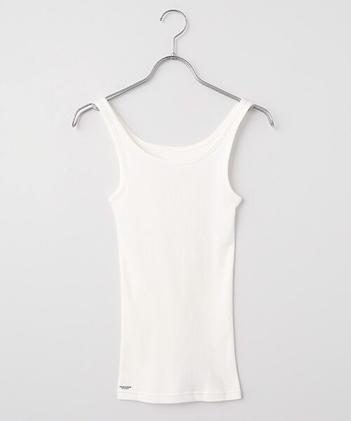 Mademoiselle NON NON / マドモアゼルノンノン タンクトップ | スビンゴールドテレコ タンクトップ（シロ）