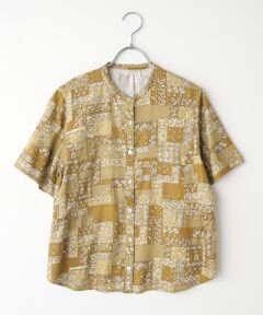 Mademoiselle NONNONマドモアゼルノンノン　半袖シャツ ロゴ入 NON NO SHIRT & SKIRT #シャツ ￥26,400（税込） 品番：D035AFB