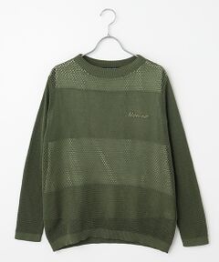Mademoiselle NON NON / マドモアゼルノンノン その他トップス | エシカルコットンメッシュ プルオーバー＆タンクトップ[アンサンブル]