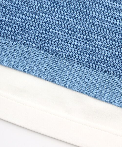 Mademoiselle NON NON / マドモアゼルノンノン その他トップス | エシカルコットンメッシュ プルオーバー＆タンクトップ[アンサンブル] | 詳細1