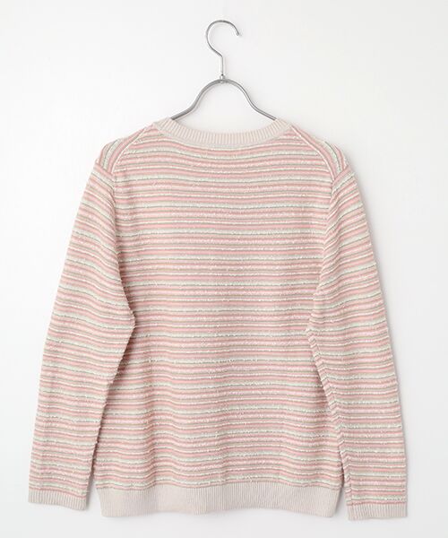 Mademoiselle NON NON / マドモアゼルノンノン ニット・セーター | オーガニックコットン 細ボーダークルーネックプルオーバー | 詳細1