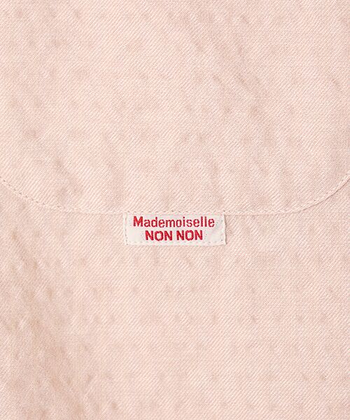 Mademoiselle NON NON / マドモアゼルノンノン シャツ・ブラウス | シャーリングツイル 長袖シャツ | 詳細4