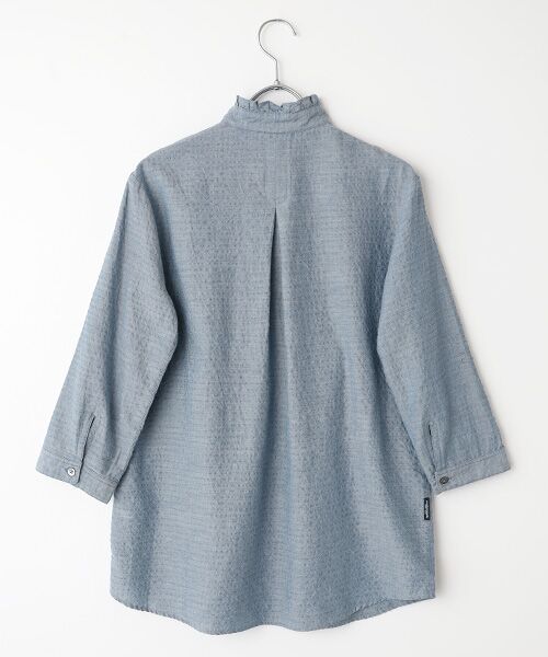 Mademoiselle NON NON / マドモアゼルノンノン シャツ・ブラウス | シャーリングツイル チュニックブラウス | 詳細2