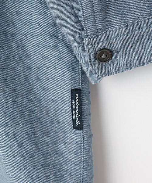 Mademoiselle NON NON / マドモアゼルノンノン シャツ・ブラウス | シャーリングツイル チュニックブラウス | 詳細4