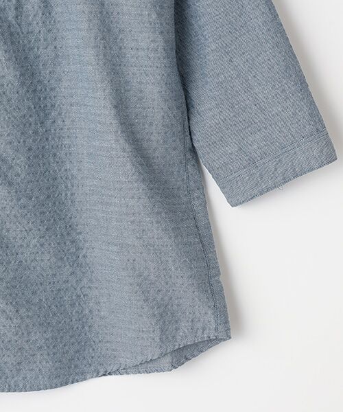 Mademoiselle NON NON / マドモアゼルノンノン シャツ・ブラウス | シャーリングツイル チュニックブラウス | 詳細5