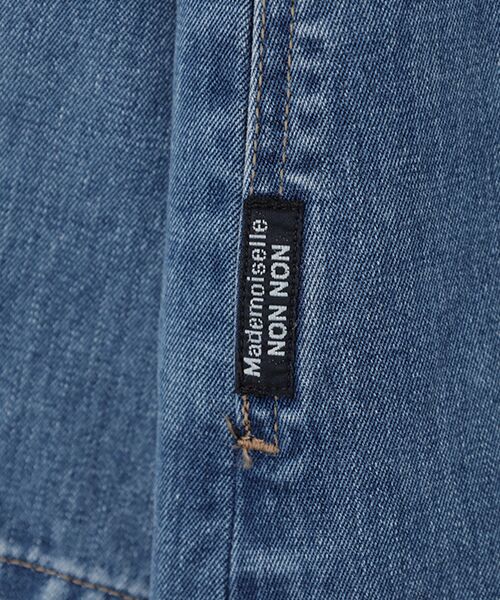 Mademoiselle NON NON / マドモアゼルノンノン ステンカラーコート | 超長綿高密度デニムステンカラーコート | 詳細5