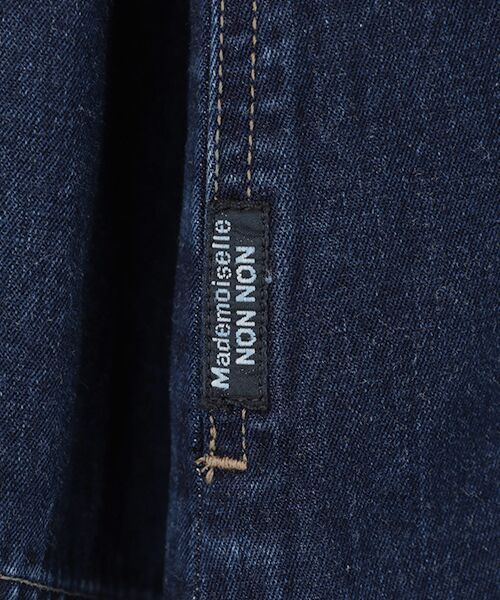 Mademoiselle NON NON / マドモアゼルノンノン ステンカラーコート | 超長綿高密度デニムステンカラーコート | 詳細7