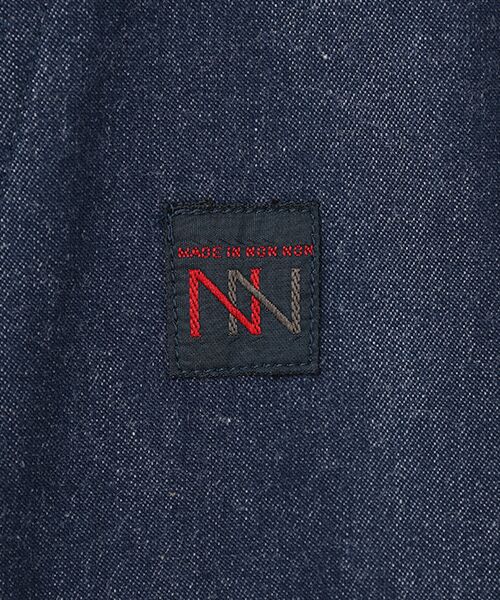 Mademoiselle NON NON / マドモアゼルノンノン ブルゾン | ヒッコリーストライプ ステンカラーブルゾン | 詳細1