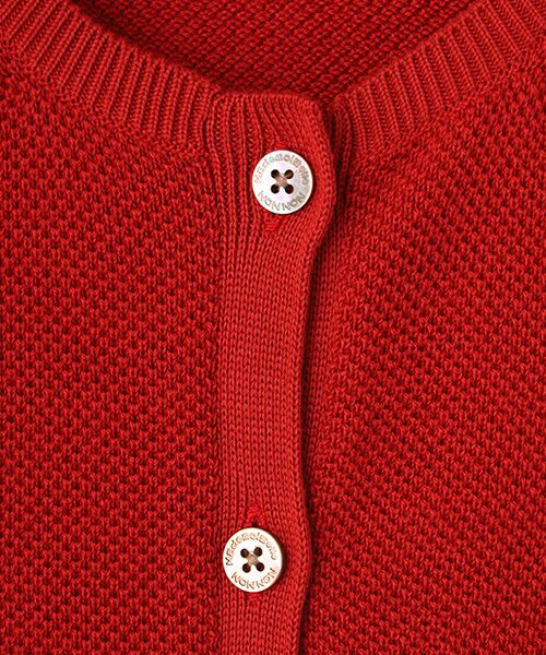 Mademoiselle NON NON / マドモアゼルノンノン カーディガン・ボレロ | コットンウールプレーティング天竺 クルーネックカーディガン | 詳細5