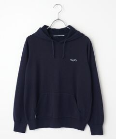 Mademoiselle NON NON / マドモアゼルノンノン ニット・セーター | コットンウールプレーティング天竺 フード付きニットパーカー