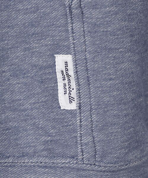 Mademoiselle NON NON / マドモアゼルノンノン パーカー | デニムライクストレッチカルゼ フード付きパーカー | 詳細1