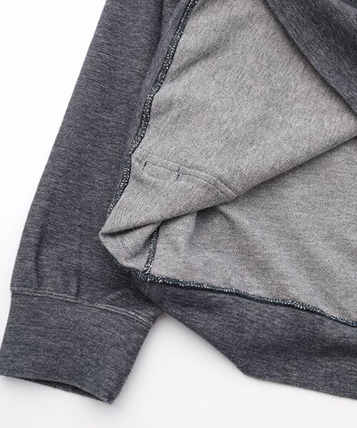 Mademoiselle NON NON / マドモアゼルノンノン パーカー | デニムライクストレッチカルゼ フード付きパーカー | 詳細11