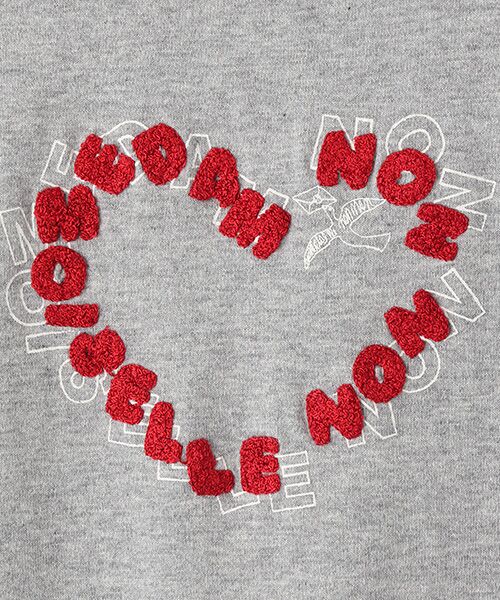 Mademoiselle NON NON / マドモアゼルノンノン Tシャツ | 甘撚りコンパクトヤーン ハートロゴTシャツ | 詳細6