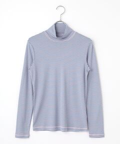 Mademoiselle NON NON / マドモアゼルノンノン カットソー | オーガニック甘撚りフライス 無地&ボーダーハイネックカットソー