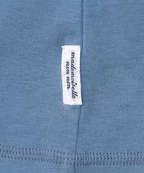 Mademoiselle NON NON / マドモアゼルノンノン カットソー | オーガニック甘撚りフライス 無地&ボーダーハイネックカットソー | 詳細4