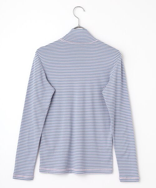 Mademoiselle NON NON / マドモアゼルノンノン カットソー | オーガニック甘撚りフライス 無地&ボーダーハイネックカットソー | 詳細6