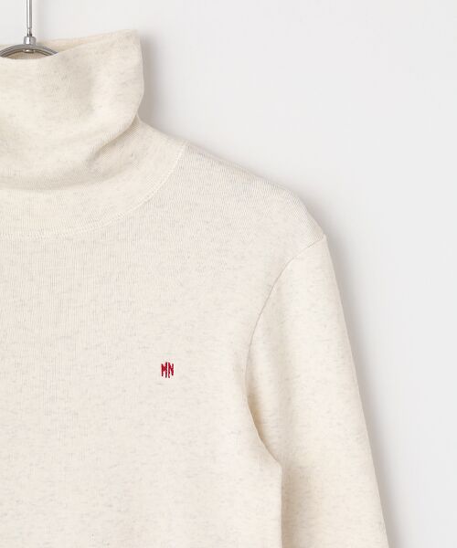 Mademoiselle NON NON / マドモアゼルノンノン カットソー | 甘撚りパラナフライス タートルネックTシャツ | 詳細2