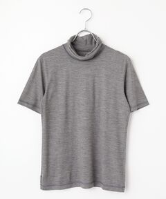 Mademoiselle NON NON / マドモアゼルノンノン カットソー | ウォッシャブルウールアロマ天竺 2重衿ハイネックTシャツ