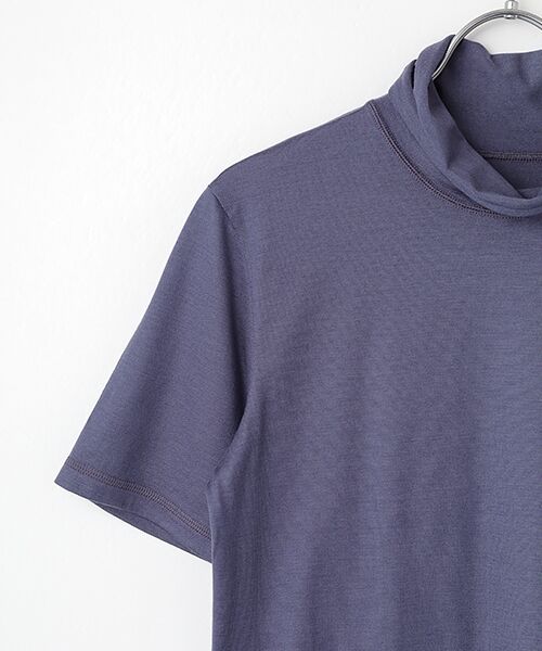 Mademoiselle NON NON / マドモアゼルノンノン カットソー | ウォッシャブルウールアロマ天竺 2重衿ハイネックTシャツ | 詳細2