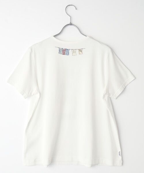 本日限定❢新品未使用 マドモアゼルノンノン ベアーのTシャツ 定価19800円 コンパクトヤーンエアロシフォン加工 ランドリーベアプリントT