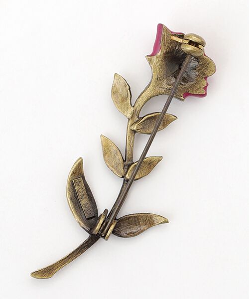 Mademoiselle NON NON / マドモアゼルノンノン ブローチ・コサージュ | アンティークローズブローチ | 詳細1