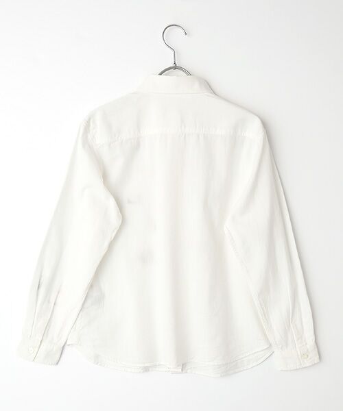 Mademoiselle NON NON / マドモアゼルノンノン シャツ・ブラウス | コットンツイルセルビッチ 飛び柄刺繍入りダンガリーシャツ | 詳細1