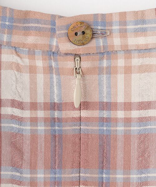 Mademoiselle NON NON / マドモアゼルノンノン シャツ・ブラウス | コットンドビーチェックワッシャー ボトルネックTブラウス | 詳細4