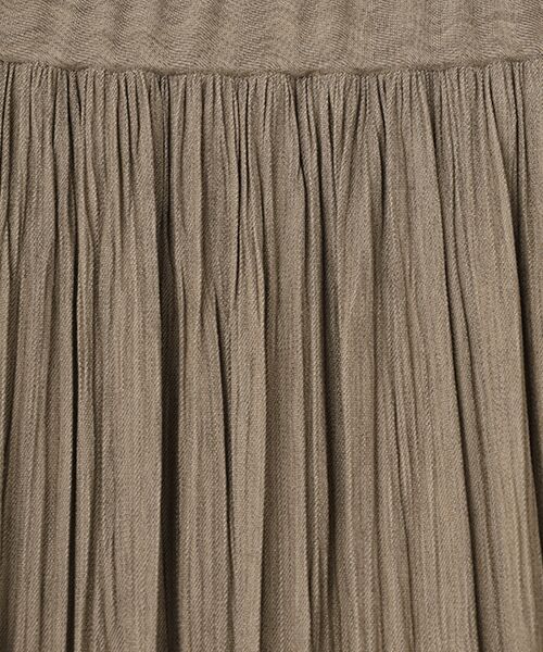 Mademoiselle NON NON / マドモアゼルノンノン ロング・マキシ丈スカート | エステル杢調 ランダムプリーツロングティアードスカート | 詳細1