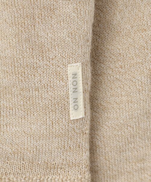 Mademoiselle NON NON / マドモアゼルノンノン カーディガン・ボレロ | メランジ綿ウール クルーネックカーディガン | 詳細4