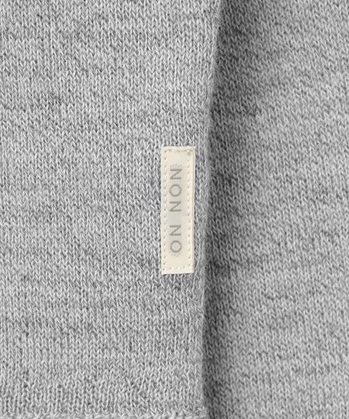 Mademoiselle NON NON / マドモアゼルノンノン カーディガン・ボレロ | メランジ綿ウール クルーネックカーディガン | 詳細5