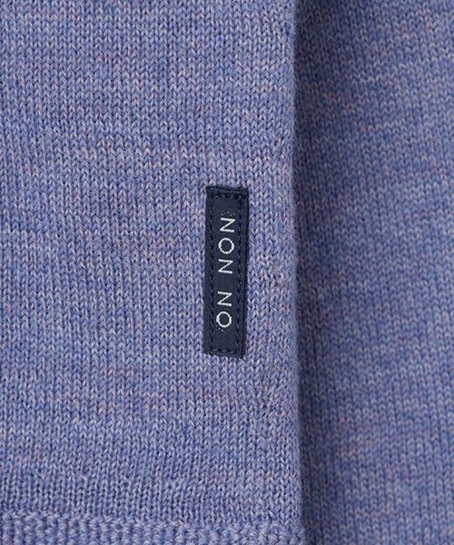 Mademoiselle NON NON / マドモアゼルノンノン カーディガン・ボレロ | メランジ綿ウール クルーネックカーディガン | 詳細6
