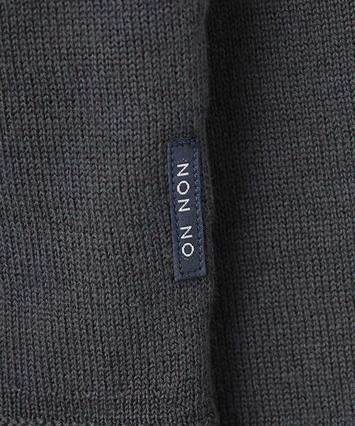 Mademoiselle NON NON / マドモアゼルノンノン カーディガン・ボレロ | メランジ綿ウール クルーネックカーディガン | 詳細8
