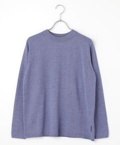 Mademoiselle NON NON / マドモアゼルノンノン ニット・セーター | メランジ綿ウール モックネックプルオーバー