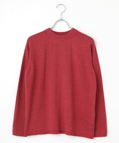 Mademoiselle NON NON / マドモアゼルノンノン ニット・セーター | メランジ綿ウール モックネックプルオーバー
