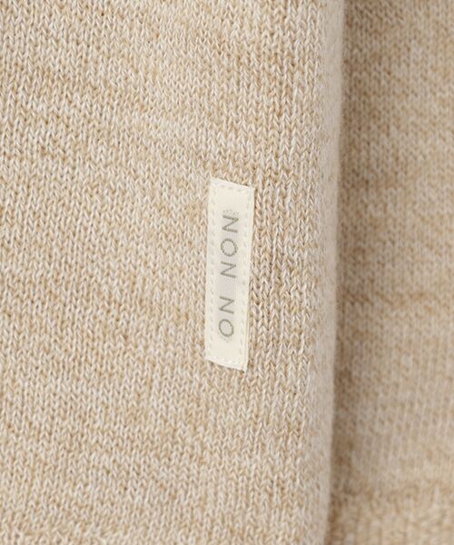 Mademoiselle NON NON / マドモアゼルノンノン ニット・セーター | メランジ綿ウール モックネックプルオーバー | 詳細1