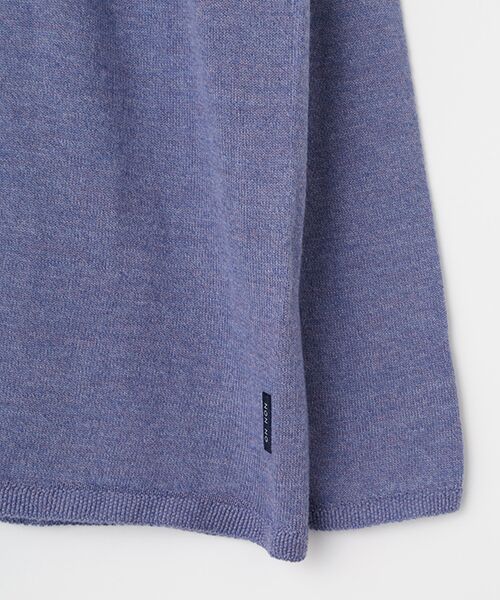 Mademoiselle NON NON / マドモアゼルノンノン ニット・セーター | メランジ綿ウール モックネックプルオーバー | 詳細5