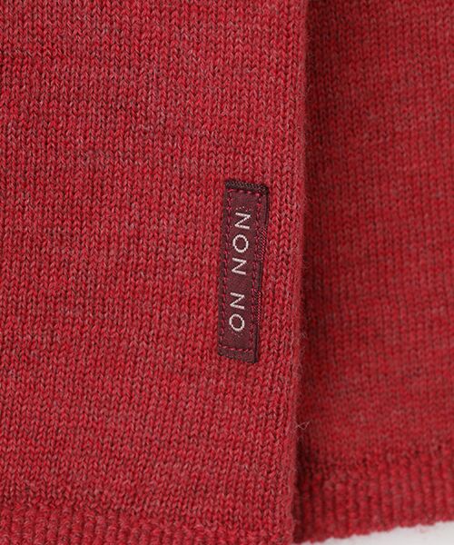 Mademoiselle NON NON / マドモアゼルノンノン ニット・セーター | メランジ綿ウール モックネックプルオーバー | 詳細7