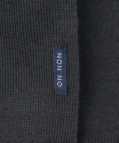 Mademoiselle NON NON / マドモアゼルノンノン ニット・セーター | メランジ綿ウール モックネックプルオーバー | 詳細8