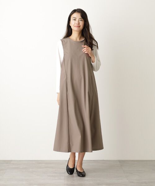 Mademoiselle NON NON / マドモアゼルノンノン ロング・マキシ丈ワンピース | 吊り風裏毛 ジャンパースカート | 詳細9