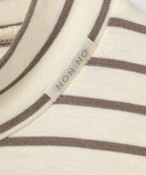 Mademoiselle NON NON / マドモアゼルノンノン カットソー | レナー先染ベア天竺 ハイネックカットソー | 詳細6