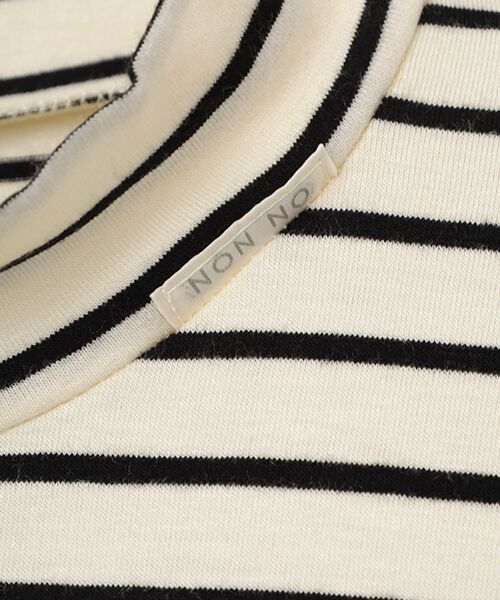 Mademoiselle NON NON / マドモアゼルノンノン カットソー | レナー先染ベア天竺 ハイネックカットソー | 詳細7