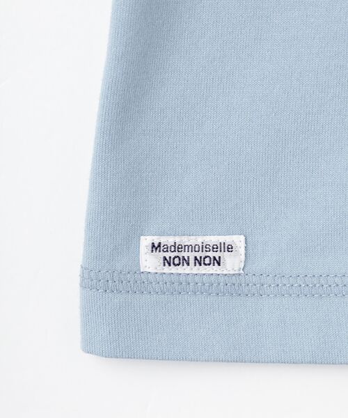 Mademoiselle NON NON / マドモアゼルノンノン Tシャツ | ●定番●タリイ天竺 カラーベースロゴプリント半袖Tシャツ | 詳細3