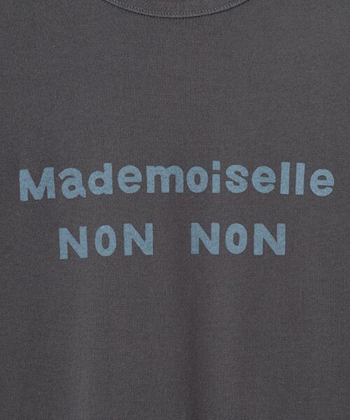 Mademoiselle NON NON / マドモアゼルノンノン Tシャツ | ●定番●タリイ天竺 カラーベースロゴプリント半袖Tシャツ | 詳細11