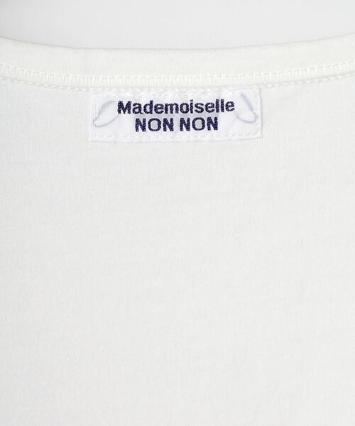 Mademoiselle NON NON / マドモアゼルノンノン Tシャツ | ●定番●タリイ天竺 ロゴプリント半袖Tシャツ | 詳細1