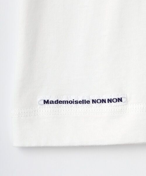 Mademoiselle NON NON / マドモアゼルノンノン Tシャツ | ●定番●タリイ天竺 ロゴプリント半袖Tシャツ | 詳細2