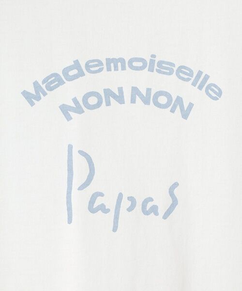 Mademoiselle NON NON / マドモアゼルノンノン Tシャツ | ●定番●タリイ天竺 ロゴプリント半袖Tシャツ | 詳細3
