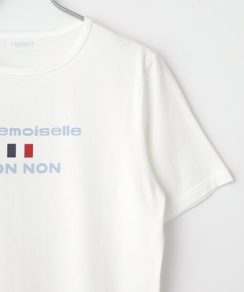 Mademoiselle NON NON / マドモアゼルノンノン Tシャツ | ●定番●タリイ天竺 ロゴプリント半袖Tシャツ | 詳細5